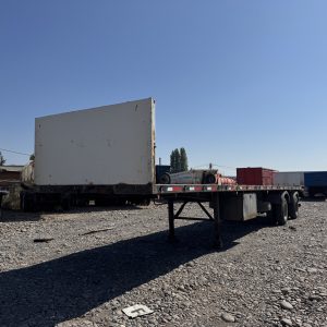 Semirremolque rampla plana Randon 2008 1 + 1 Ejes 13 mts # Ref 9848 Buin
